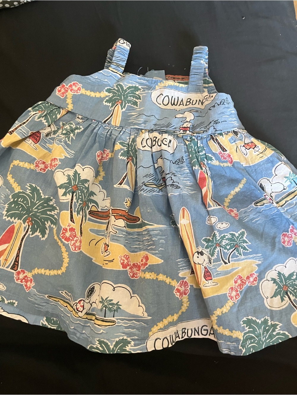 Peanuts x Reyn Spooner Girls Tropical "Cowabunga" Print
Sundress - Size 6/12M
